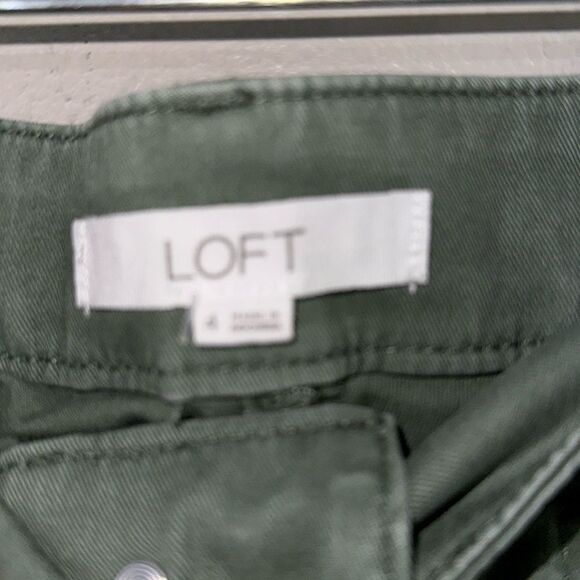 LOFT Green Denim Ankle Jeans 4 - Picture 2 of 13